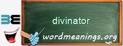 WordMeaning blackboard for divinator